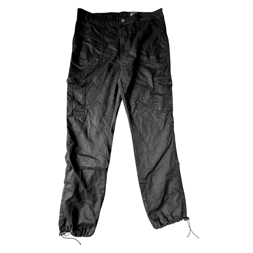 VIP Womens Black Cargo Pants Regular Fit Terylene Spandex Blend‎ Size 15 32